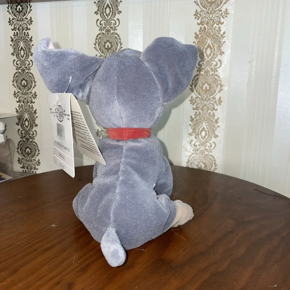DISNEY STORE Lady and the Tramp - Mini Bean Bag Tramp Dog Plush 6.5